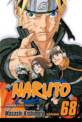 Paperback Naruto Vol. 68 manga book by Viz Media featuring colorful cover art and Japanese comic style illustrations.