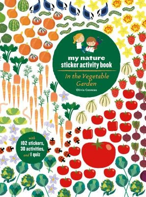 Paperback "In the Vegetable Garden" sticker activity book by Princeton Architectural Press with colorful vegetable-themed stickers and activities.