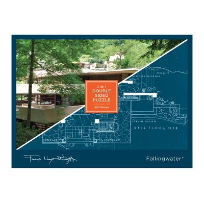 Frank Lloyd Wright Fallingwater 2-Sided 500 Piece Puzzle Other Galison