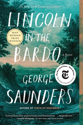 Paperback edition of Lincoln in the Bardo by Random House Trade, showing the book cover with title and author details.