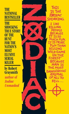 Mass market paperback of "Zodiac: The Shocking True Story" by Berkley Books, featuring the book cover with title and author details.