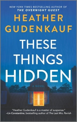 Mass market paperbound of "These Things Hidden" by Park Row showing the book cover with dark tones and title text.