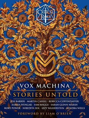 Paperback of Critical Role Vox Machina: Stories Untold by Random House Worlds, featuring cover art and illustrations from the book.