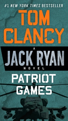 Mass market paperback of Patriot Games by Berkley Books, featuring a cover with a suspenseful scene and bold title text.