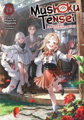 Paperback of Mushoku Tensei: Redundant Reincarnation Vol. 1 light novel by Airship, showing the front cover with artwork and title.