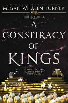 Paperback of A Conspiracy of Kings by Greenwillow Books, showing the book cover with title and author details.
