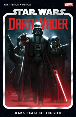 Paperback comic book "Star Wars: Darth Vader by Greg Pak Vol. 1 - Dark Heart of the Sith" with cover art featuring Darth Vader.