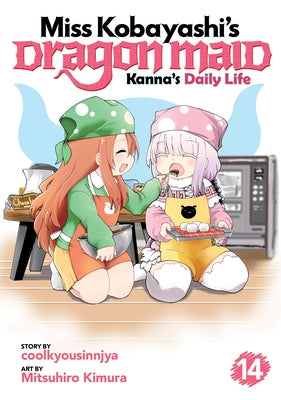 Paperback of Miss Kobayashi's Dragon Maid: Kanna's Daily Life Vol. 14 by Seven Seas, showing the cover with colorful anime-style artwork.