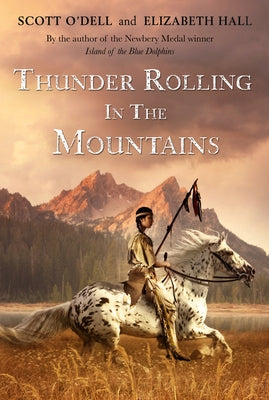 Paperback of Thunder Rolling in the Mountains by Clarion Books, showing the book cover with mountain landscape illustration.