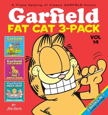 Garfield Fat Cat 3-Pack paperback books by Random House Worlds, featuring colorful comic covers of the famous orange cat.