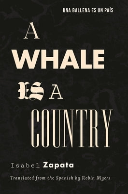 Paperback of "A Whale Is a Country" by Fonograf Editions featuring the book cover with ocean-themed artwork.