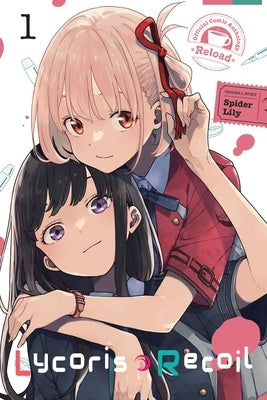Paperback comic anthology of Lycoris Recoil Reload Vol. 1, featuring colorful cover art from Yen Press.