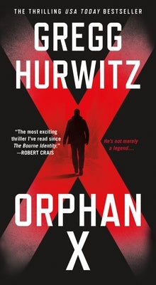 Mass market paperback of "Orphan X" by St Martins, showing the book cover with title and author details.