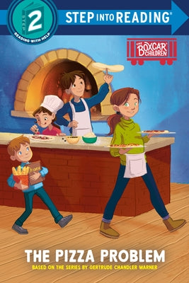 Paperback copy of "The Pizza Problem" by Random House Books for Young Readers, showing the book cover with colorful illustrations.