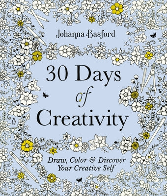 Paperback book titled "30 Days of Creativity" by Penguin Life, featuring colorful illustrations and creative activities on the cover.