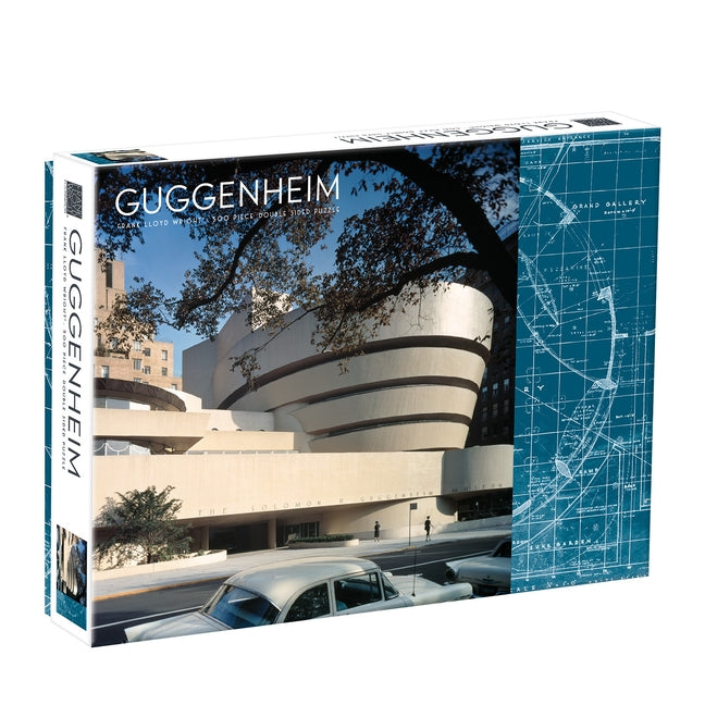 Frank Lloyd Wright Guggenheim 2-Sided 500 Piece Puzzle Board Games Galison