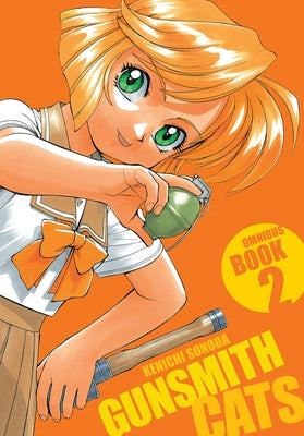Dark Horse Manga Gunsmith Cats Omnibus Volume 2 paperback featuring colorful cover art with illustrations of characters and firearms.