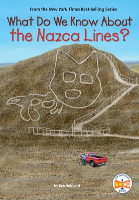 Paperback book titled "What Do We Know About the Nazca Lines" by Penguin Workshop, featuring the cover with Nazca Line patterns.