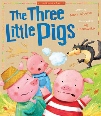 Paperback of "Three Little Pigs" by Tiger Tales, featuring colorful illustration of three pigs on the cover.