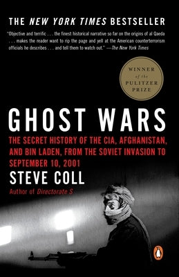 Paperback book titled "Ghost Wars" by Penguin Books, showing the cover with the title and author details.