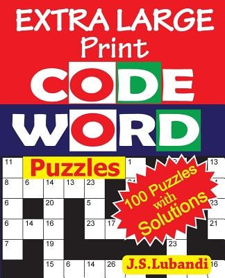 EXTRA LARGE Print CODEWORD Puzzles by Jaja Media
