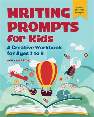Paperback writing prompts workbook for kids ages 7 to 9 by Callisto Kids, featuring colorful pages and creative writing exercises.