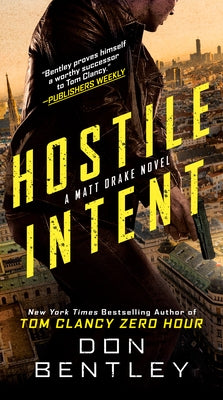 Mass market paperback of "Hostile Intent" by Berkley Books, showing the front cover with bold title and dark background design.