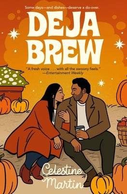 Deja Brew paperback book by Forever with colorful cover art featuring coffee cups and vintage design elements.