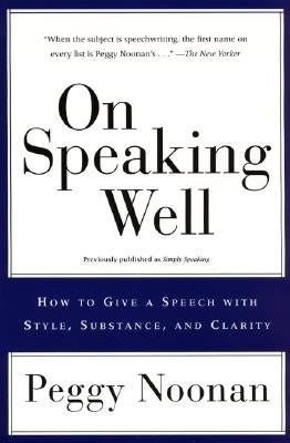 On Speaking Well Paperback William Morrow & Company