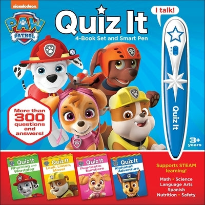 Nickelodeon Paw Patrol: Quiz It 4-Book Set and Smart Pen [With Battery] Other Pi Kids