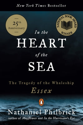 Paperback of In the Heart of the Sea by Penguin Group, featuring the book cover with whale and ocean imagery.