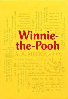 Canterbury Classics Winnie-The-Pooh paperback book with colorful cover and classic illustration, lying open on a wooden surface.