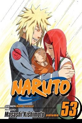 Paperback Naruto Vol. 53 manga by Viz Media, featuring colorful cover art with Naruto Uzumaki and other characters.
