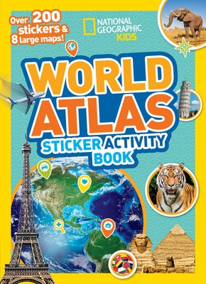 World Atlas Sticker Activity Book Paperback National Geographic Kids