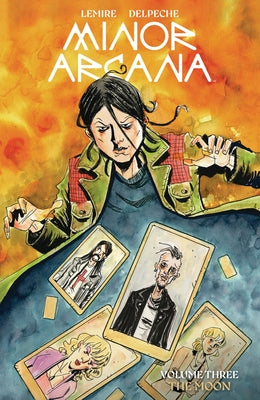 Paperback of Minor Arcana Vol. 3 comic book by Boom! Studios, featuring colorful cover art and bold lettering.