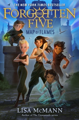 Paperback of Map of Flames from The Forgotten Five series by G.P. Putnam's Sons Books for Young Readers, showing the book cover.