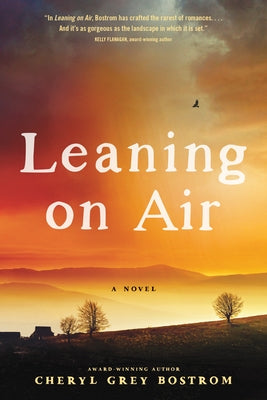 Paperback book titled "Leaning on Air" by Tyndale Fiction, featuring a cover image with soft, calming design elements.