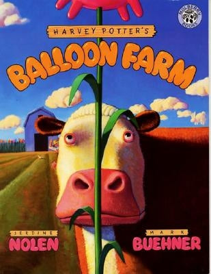 Paperback of Harvey Potter's Balloon Farm by HarperCollins, featuring colorful cover art with balloons and farm scenes.