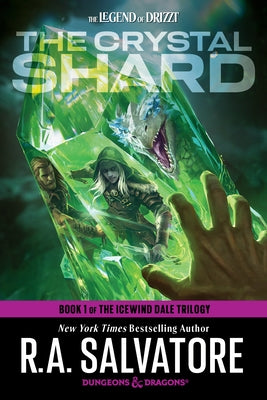 Paperback of The Crystal Shard Dungeons & Dragons Icewind Dale Trilogy book, featuring cover art with icy and mystical themes.