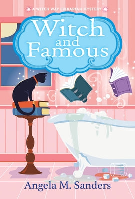 Mass market paperbound book titled "Witch and Famous" by Kensington Cozies, featuring a mystical cover design.