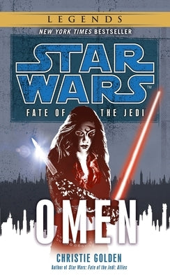 Mass market paperbound of Omen from Star Wars Legends Fate of the Jedi series, featuring the book cover with Star Wars branding.