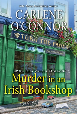 Mass market paperback of "Murder in an Irish Bookshop" cozy Irish murder mystery by Kensington Publishing Corporation, showing the book cover.