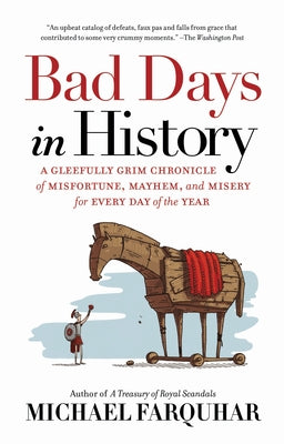 Paperback book titled "Bad Days in History" by National Geographic Society, featuring a cover with historical illustrations.