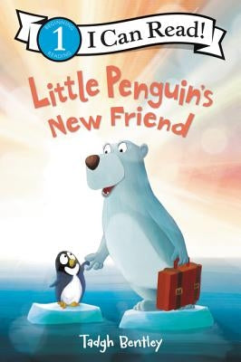 Paperback of Little Penguin's New Friend, a winter and holiday children's book by HarperCollins, showing colorful winter scene.