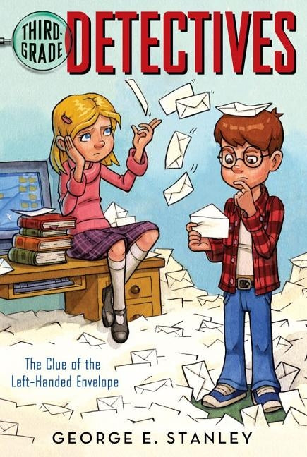 Paperback of The Clue of the Left-Handed Envelope by Aladdin Paperbacks, featuring the book cover design.