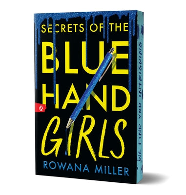 Paperback of Secrets of the Blue Hand Girls by Sourcebooks Fire, deluxe edition with a detailed cover illustration.