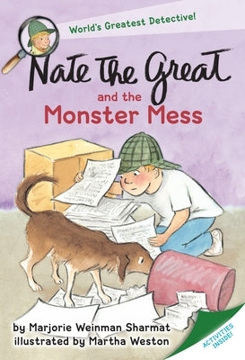 Paperback of Nate the Great and the Monster Mess by Yearling Books, showing the book cover with colorful illustrations.