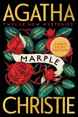 Paperback of Marple: Twelve New Mysteries by William Morrow Large Print, showing the book cover with title and author details.