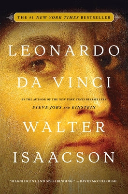 Paperback book titled Leonardo Da Vinci by Simon & Schuster, featuring a cover illustration of the Renaissance artist.