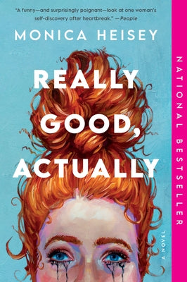 Paperback of "Really Good, Actually" by William Morrow & Company featuring the book cover with title and author text.